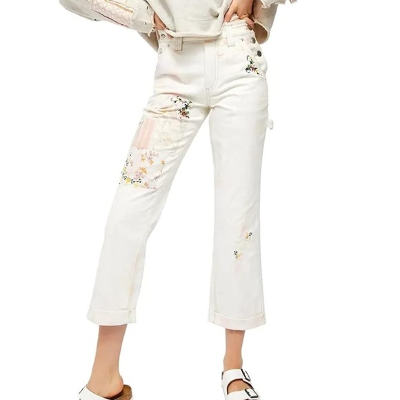 Free People We The Free Love Alive Boyfriend Jeans in Antique Size 26 - Picture 2 of 13